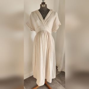 Hello Miz Maternity Midi Dress in Cotton